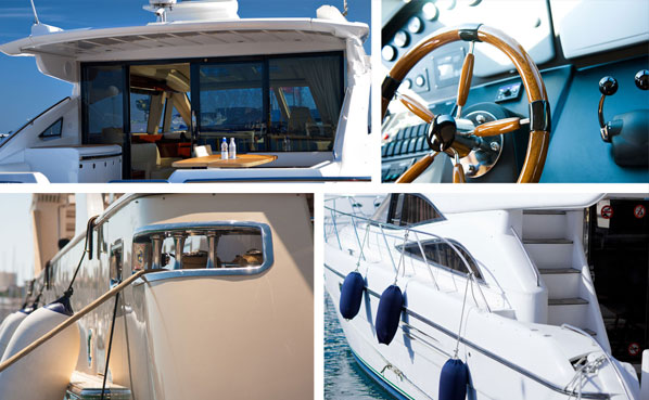 We Clean Boats Services include Detailed washes Wet/dry sanding Compounding, Polishing, Ceramic Coating, Waxing